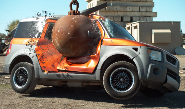 This Slow-Motion Video of a Four-Ton Wrecking Ball